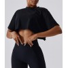 Спортивна футболка Crop T-shirt model 45 (NERO) Спортивна футболка Crop T-shirt model 45 (NERO)